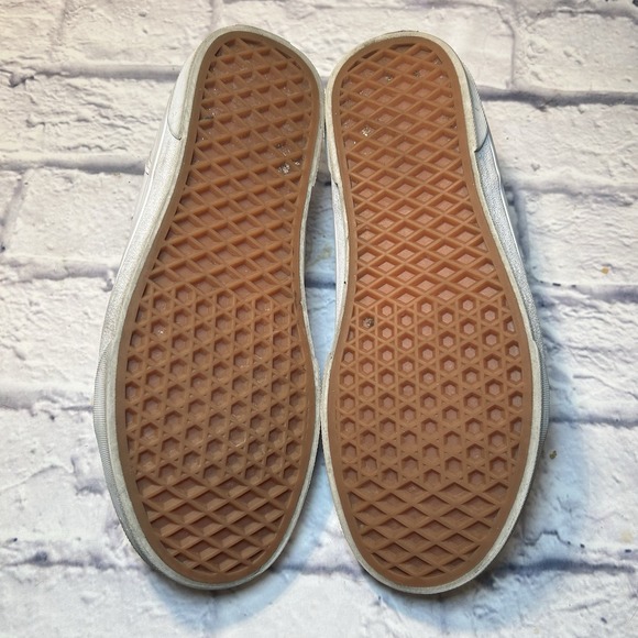 Vans Seldan Leather Shoes Women's 9 White Color - Picture 8 of 8